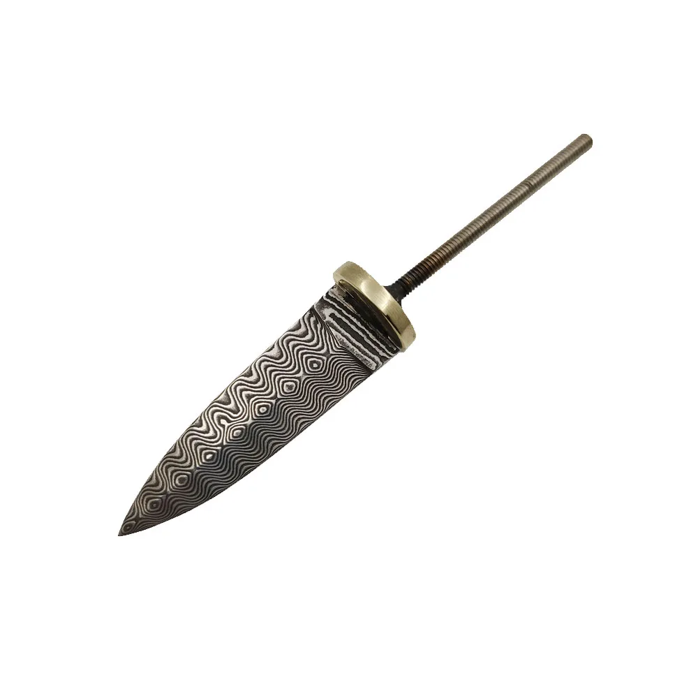 Vintage Collectible Knives - Vintage Damascus Steel Tea Knife Blank,