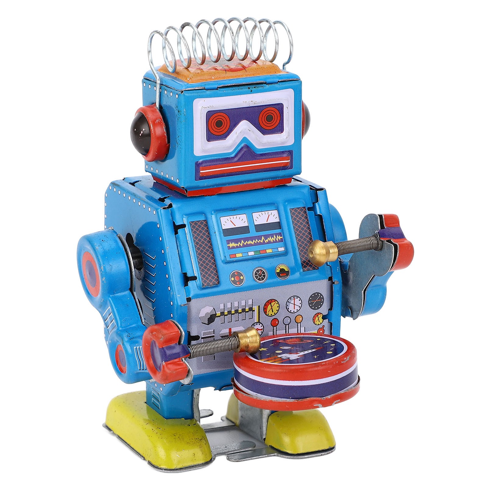 Vintage Collectible Toys - Robot Clockwork Creative Handmade Drumming Vintage
