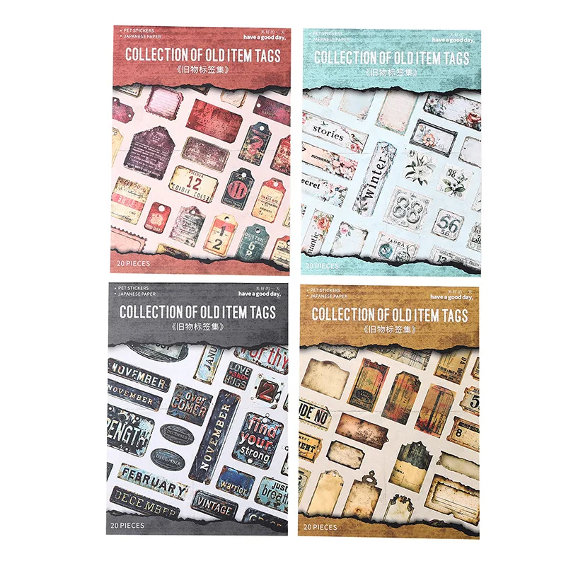 Dual Material Die-Cut Sticker  - Vintage And Collectible Books ulasan dan harga