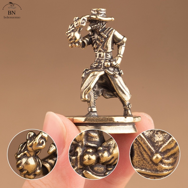 solid Brass Dance Cowboy Figur - Vintage Collectible Toys ulasan dan harga