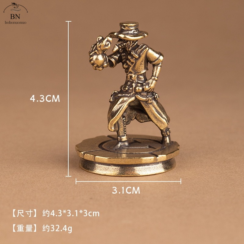 solid Brass Dance Cowboy Figur - Vintage Collectible Toys ulasan dan harga