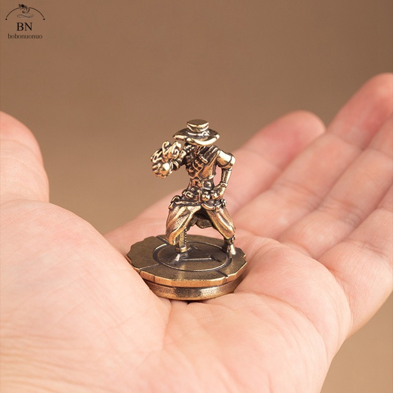 solid Brass Dance Cowboy Figur - Vintage Collectible Toys ulasan dan harga