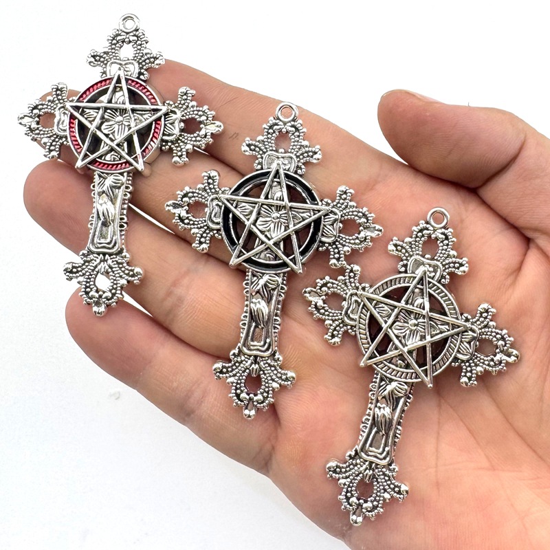 2pcs 30x15mm Gothic Big Cross  - Vintage Collectibles For Sale ulasan dan harga