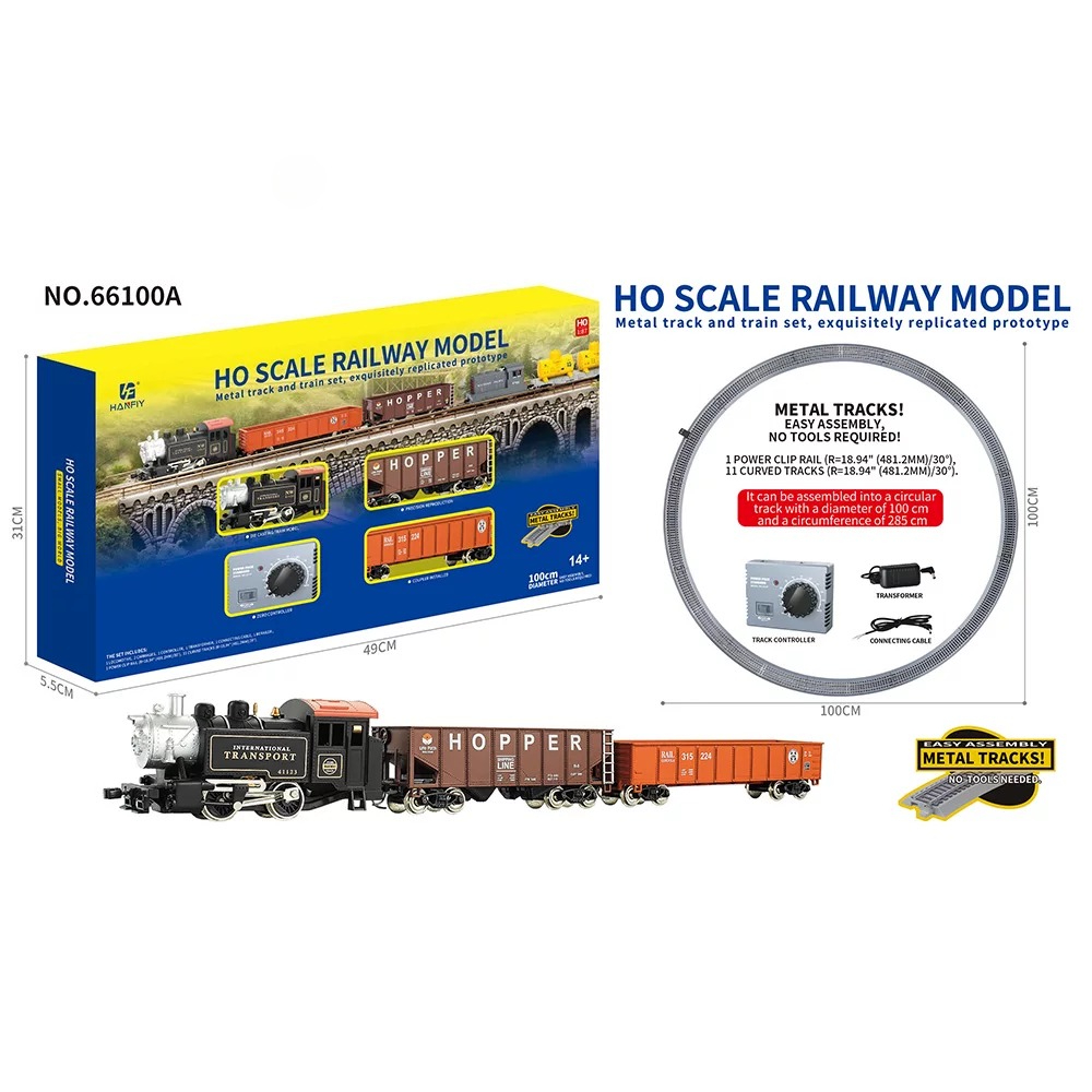 HO Scale Metal Rail Train Mode - Vintage Collectible Toys ulasan dan harga