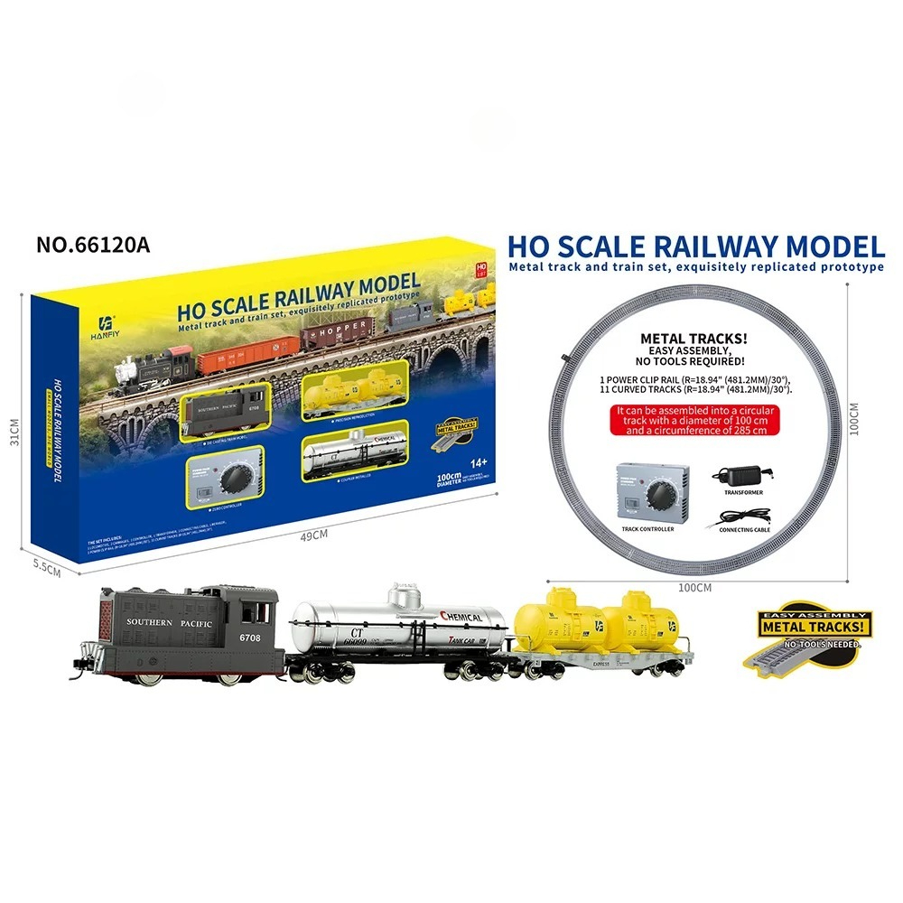HO Scale Metal Rail Train Mode - Vintage Collectible Toys ulasan dan harga