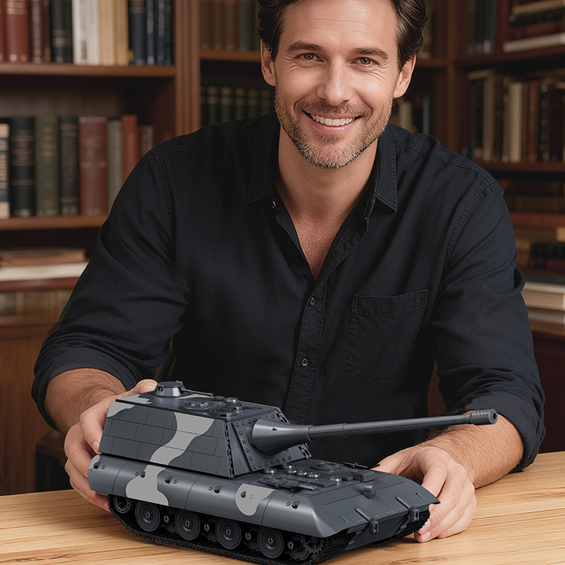 1836pcs MOC adult E-100 Tank D - Vintage Collectible Toys ulasan dan harga
