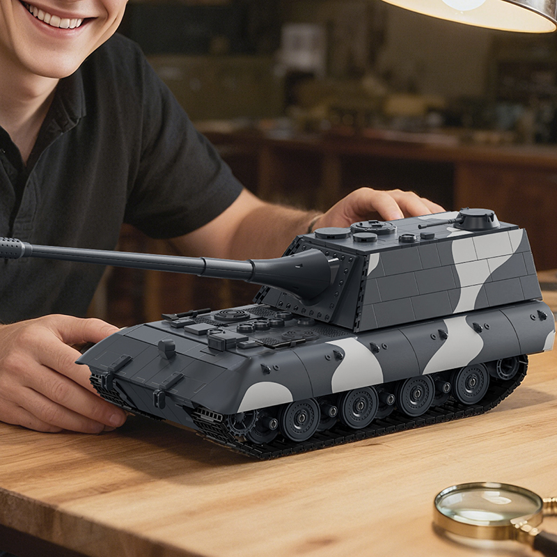 1836pcs MOC adult E-100 Tank D - Vintage Collectible Toys ulasan dan harga