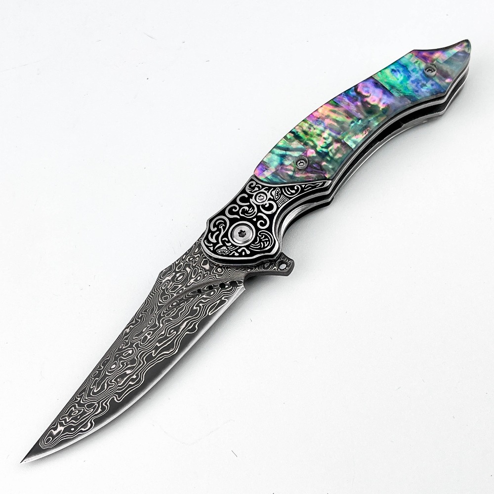 New Vintage Damascus Pattern B - Vintage Collectible Knives ulasan dan harga