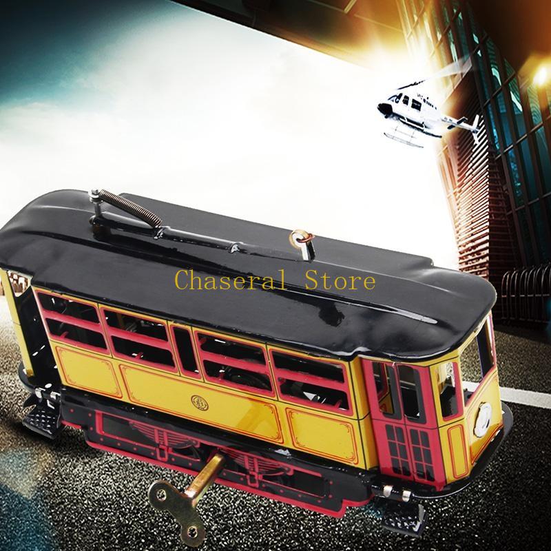 E7CE Retro Wind Up Tram Cable  - Vintage Collectible Toys ulasan dan harga
