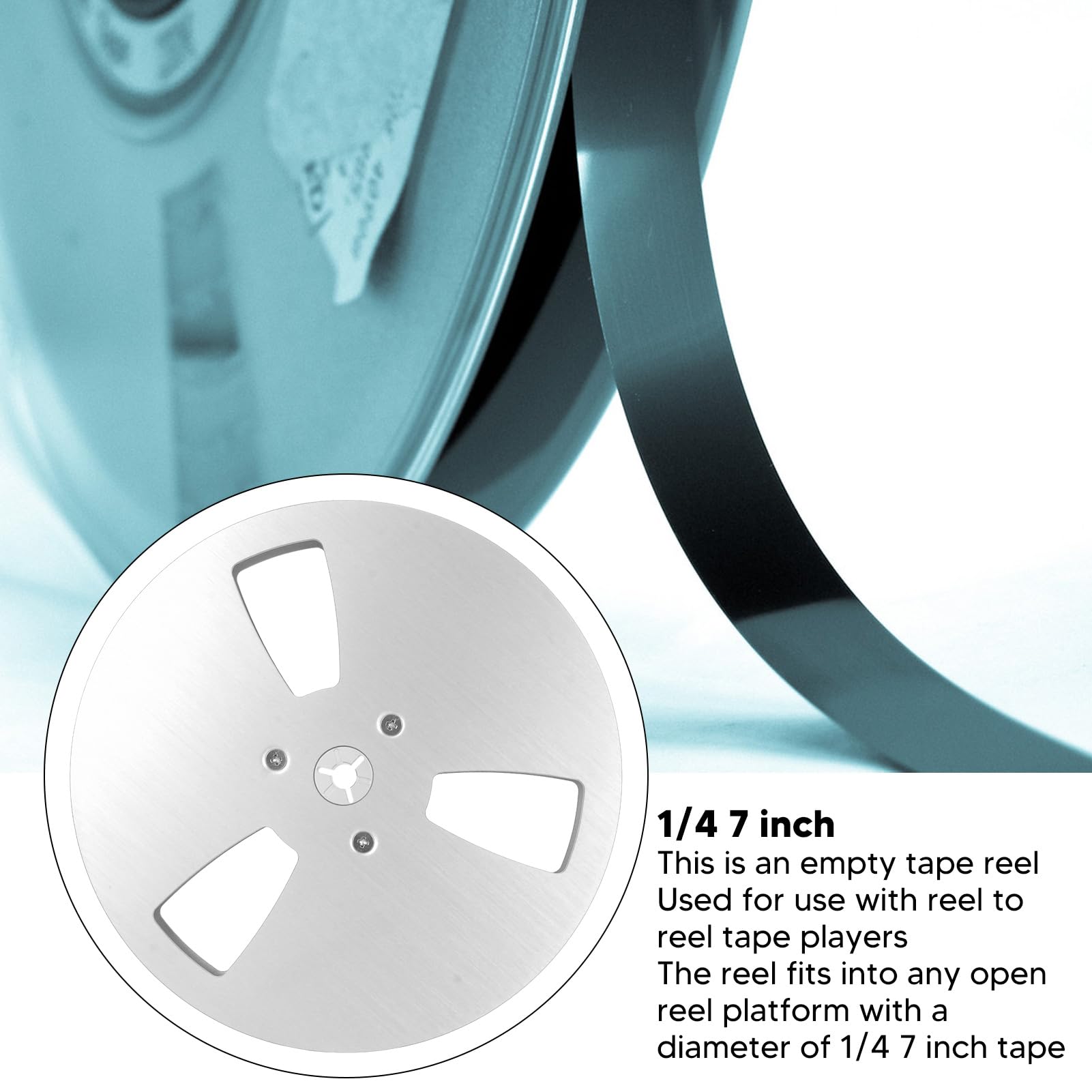 1/4 7 Inch Takeup Reel, Alumin - Super 8 Film Reel ulasan dan harga