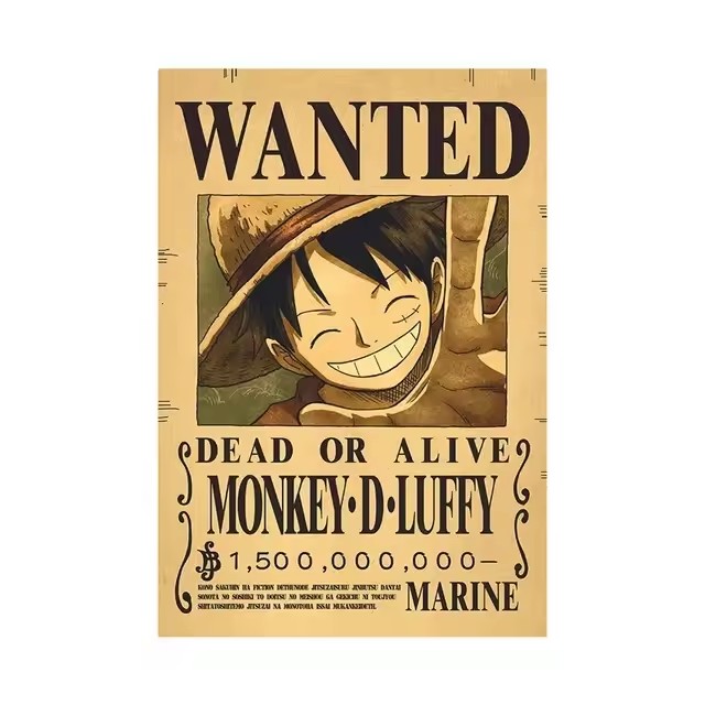 Anime One Piece Bounty Wanted  - Vintage Collectible Toys ulasan dan harga