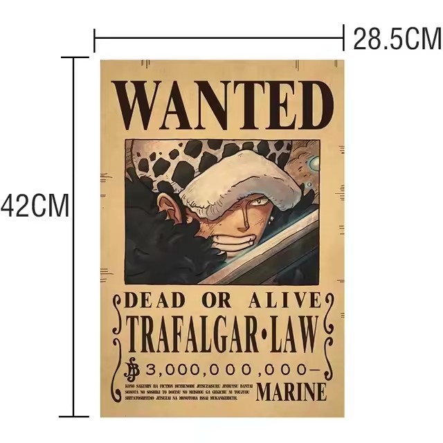 Anime One Piece Bounty Wanted  - Vintage Collectible Toys ulasan dan harga