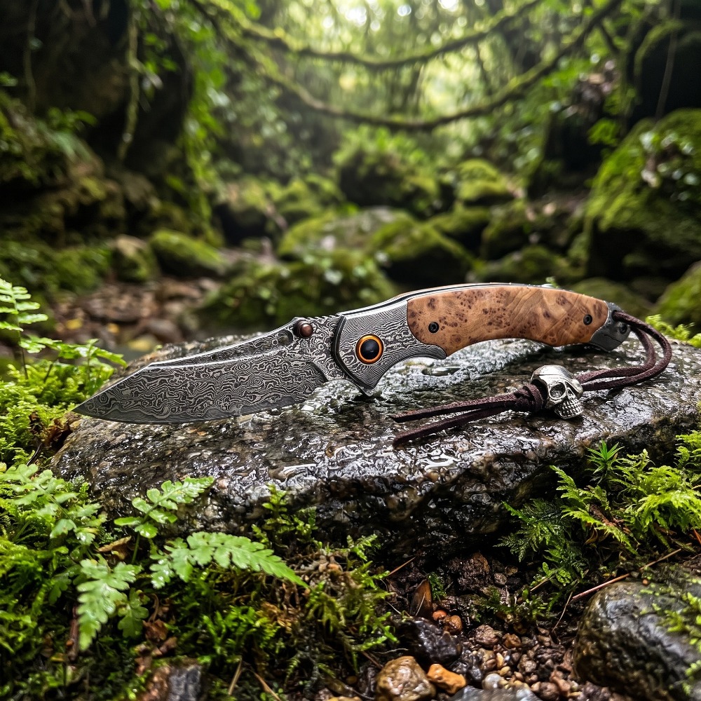 High Hardness Damascus Pattern - Vintage Collectible Knives ulasan dan harga