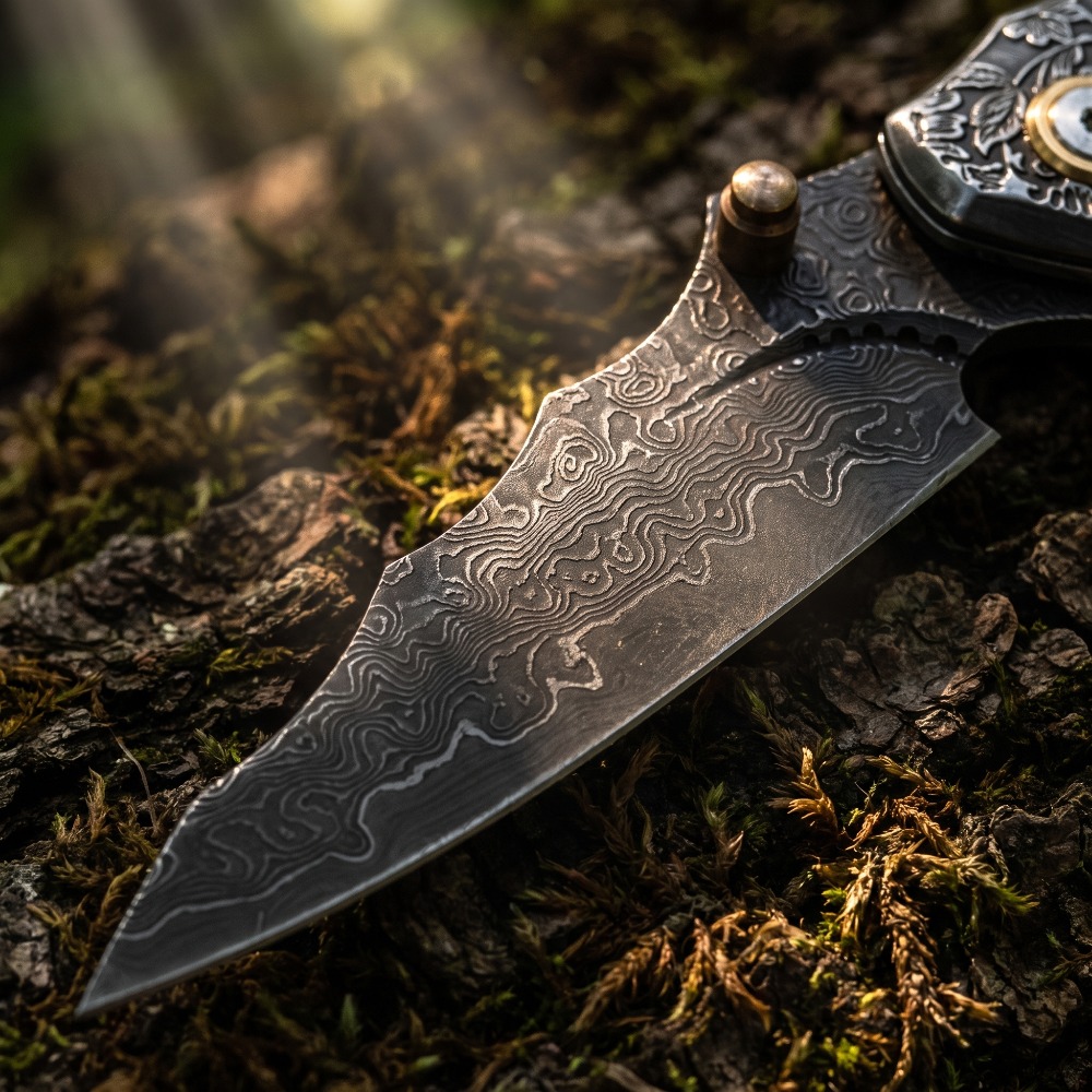 Vintage Engraved Foldable Knif - Vintage Collectible Knives ulasan dan harga