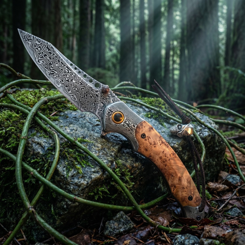 High Hardness Damascus Pattern - Vintage Collectible Knives ulasan dan harga